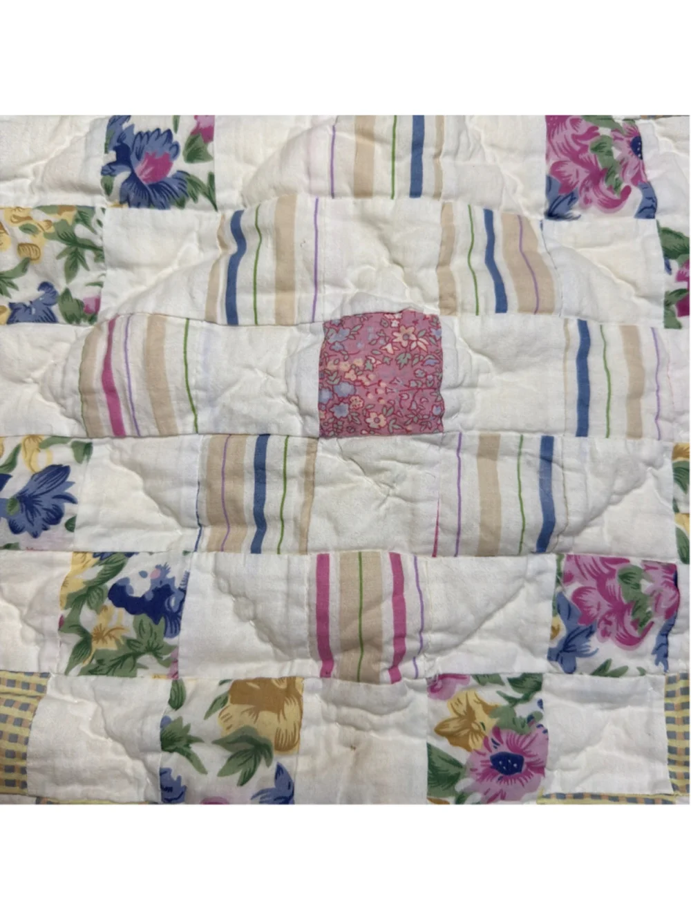 JCPenney Home Pastel Star Set Quilt Shams Patchwork Floral Cottagecore Shabby
